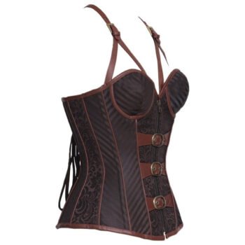 Steampunk Underwire Corset With Shoulder Straps