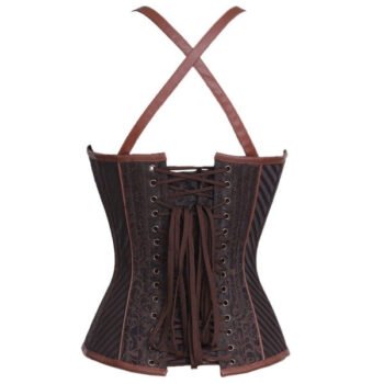 Steampunk Underwire Corset With Shoulder Straps