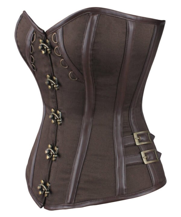Steel Boned Overbust Cotton Steampunk Corset