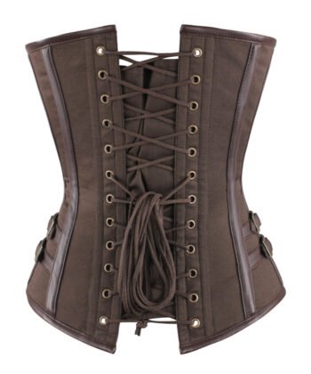 Steel Boned Overbust Cotton Steampunk Corset