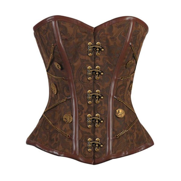 Steel Boned Steampunk Overbust Corset Top