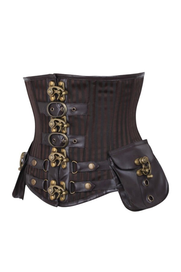 Striped Pirate Underbust Steampunk Corset
