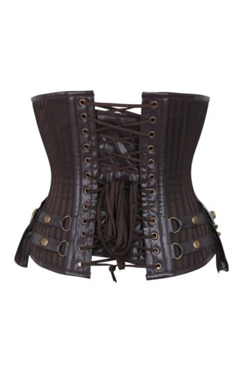 Striped Pirate Underbust Steampunk Corset
