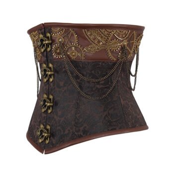 Underbust Steampunk Embroidered Corset